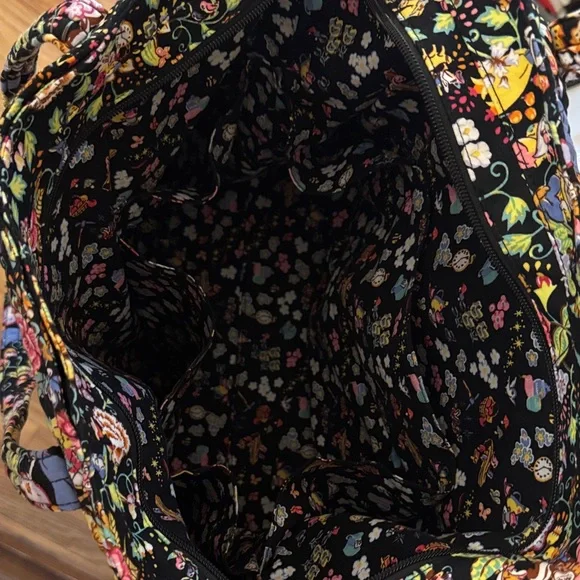 Vera Bradley Black Floral Tote - Picture 4 of 11